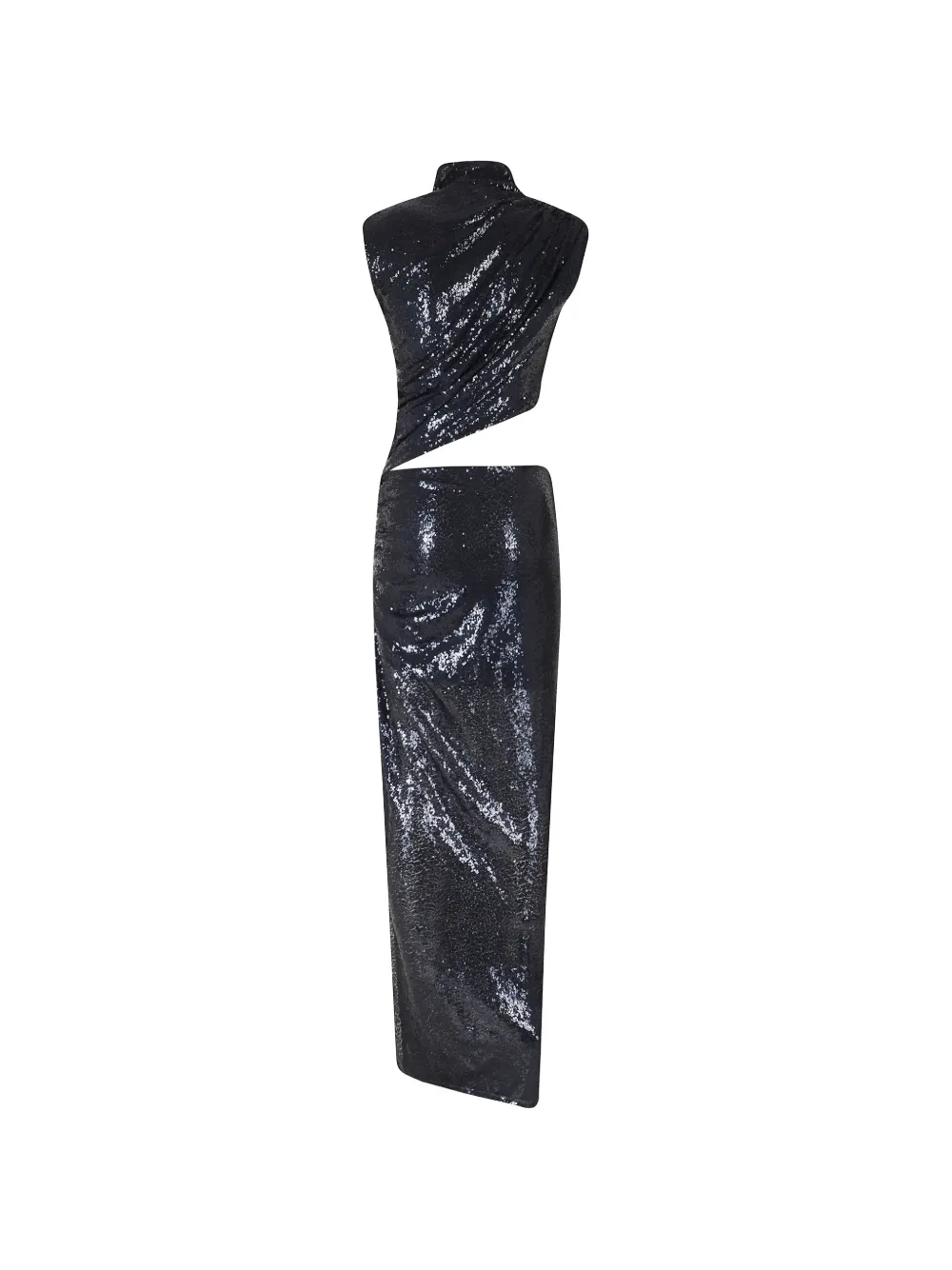Amazuìn Leo Sequins cut-out maxi dress Blauw