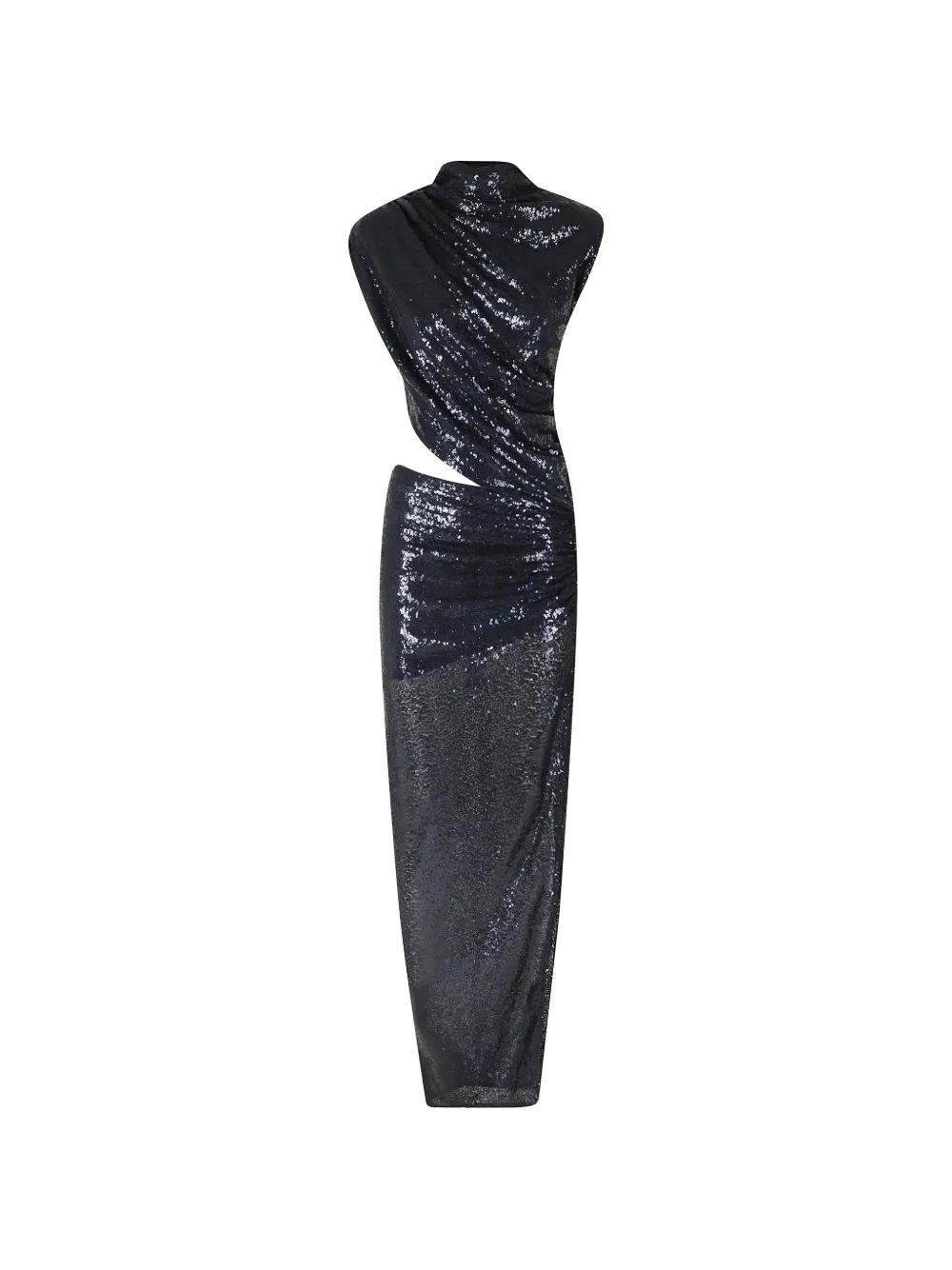 Amazuìn Leo Sequins cut-out maxi dress Blauw