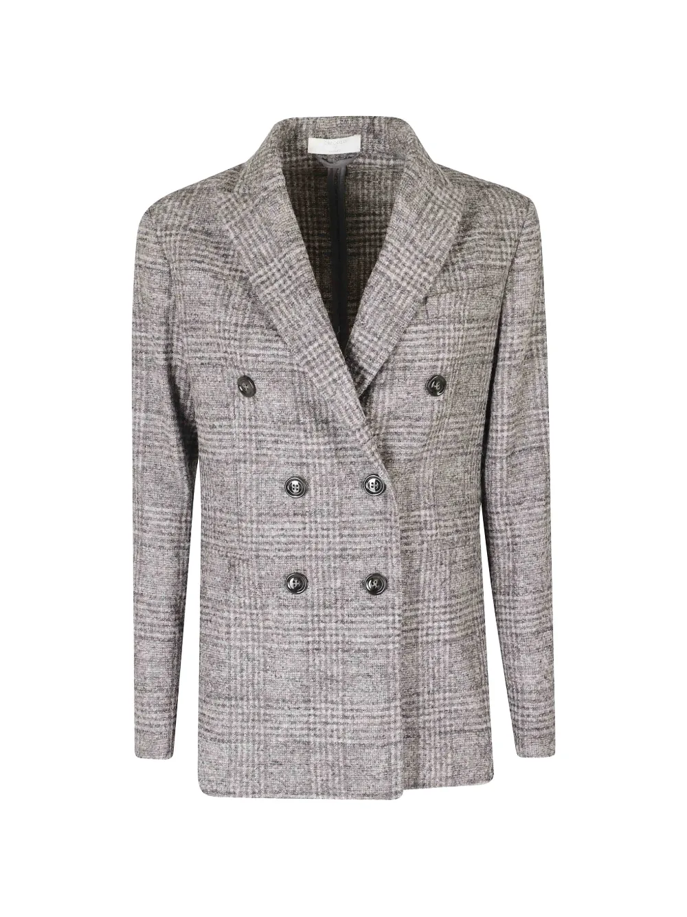Circolo 1901 Prince-of-Wales checked double-breasted blazer - Grey
