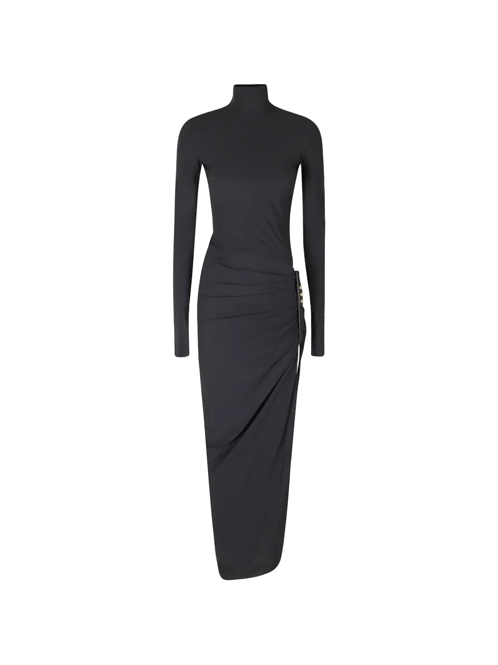Amazuìn Adriene ruched maxi cut-out dress - Black