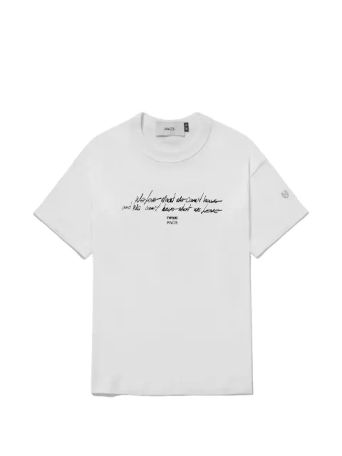 PACE slogan-print cotton T-shirt