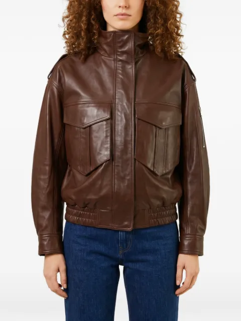 The Frankie Shop leather bomber jacket