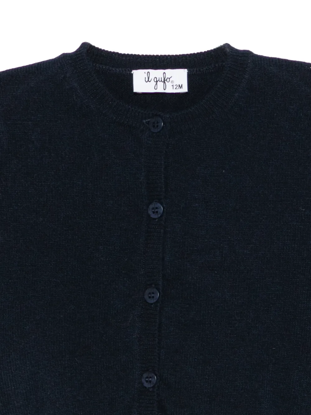 Il Gufo button-fastening wool cardigan Blauw