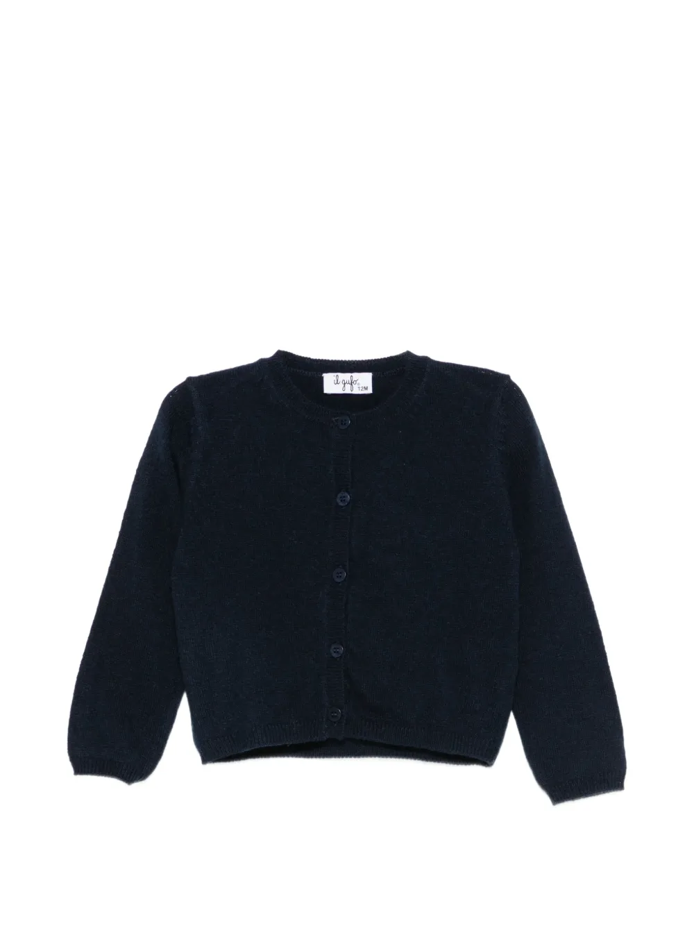 Il Gufo button-fastening wool cardigan Blauw