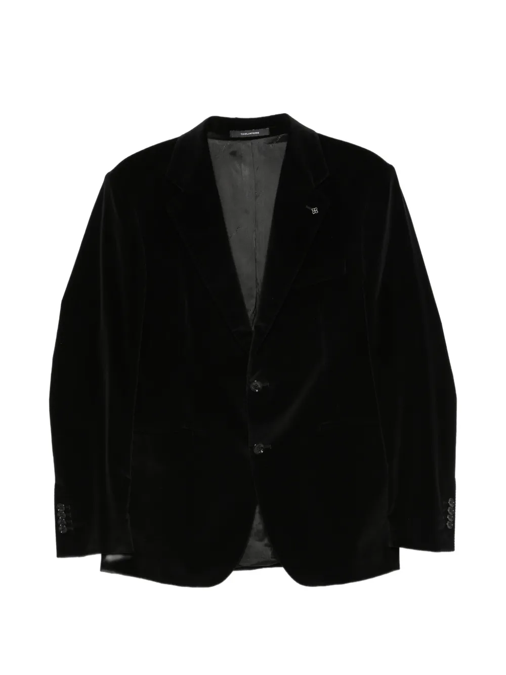 Tagliatore velvet single-breasted jacket - Nero