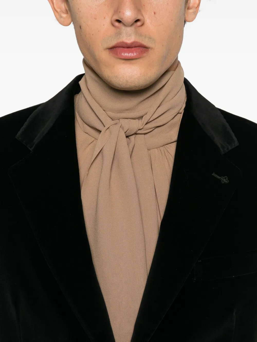 Tagliatore velvet single-breasted jacket Zwart