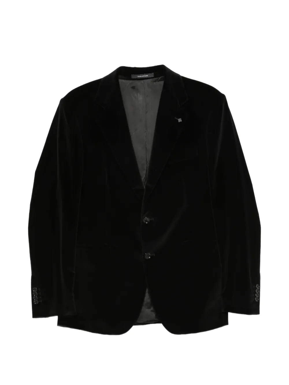 Tagliatore velvet single-breasted jacket - Nero