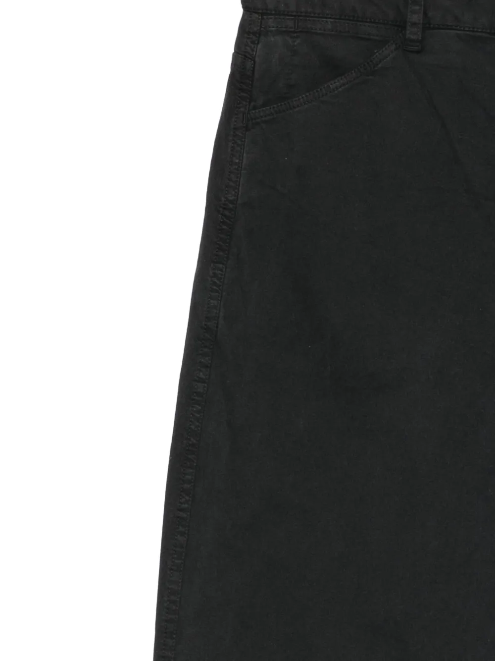 Nili Lotan straight-leg twill trousers Zwart