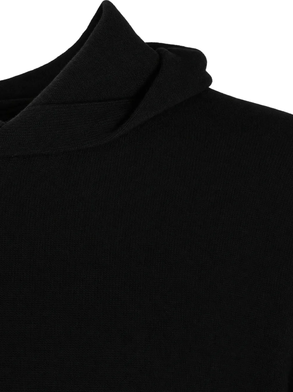 Altea long-sleeve virgin wool hoodie Zwart