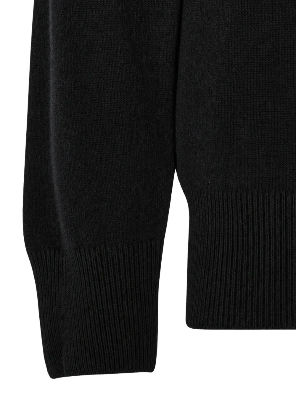 Altea long-sleeve virgin wool hoodie Zwart