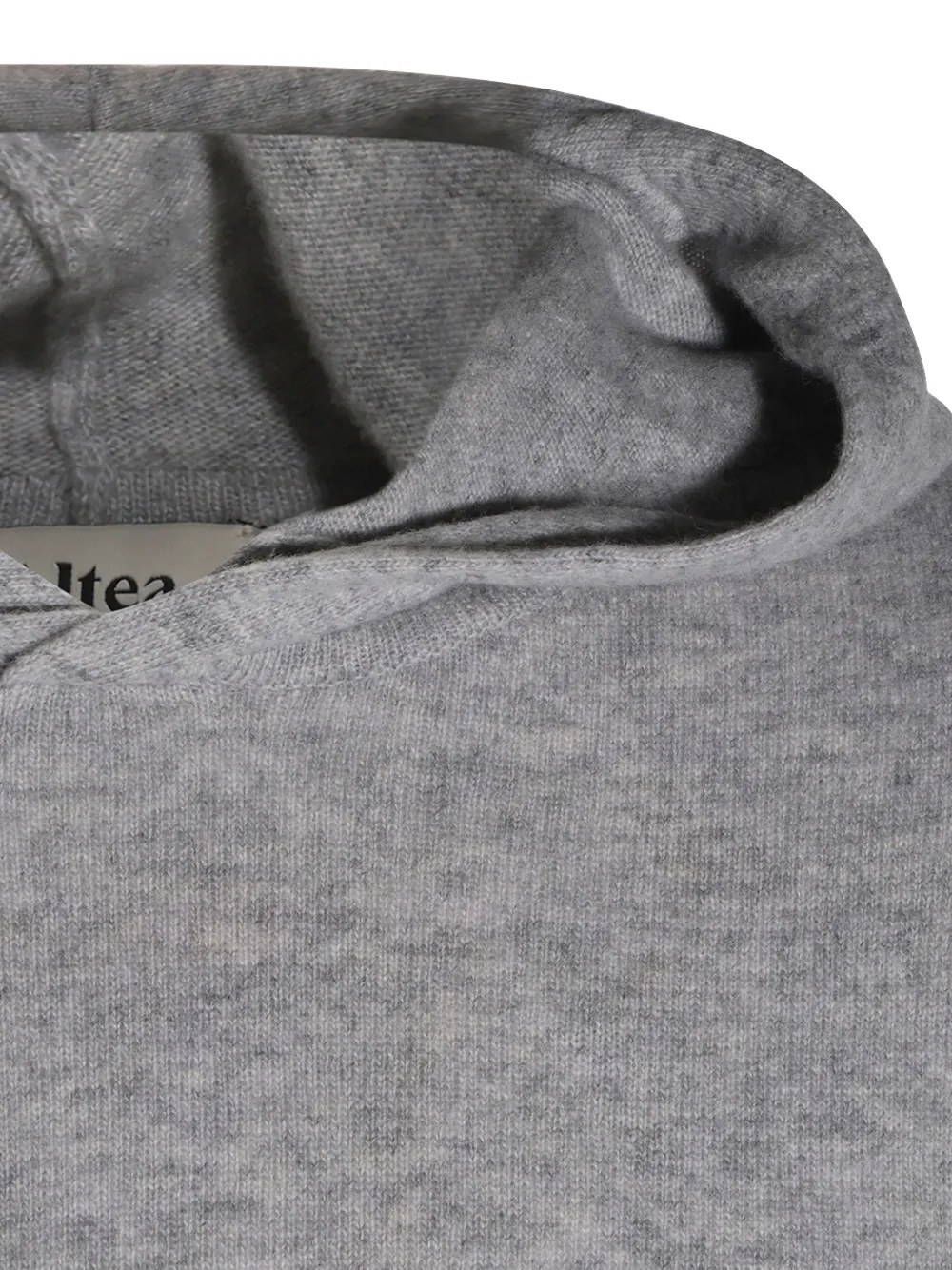 Altea fine-knit hoodie Grijs