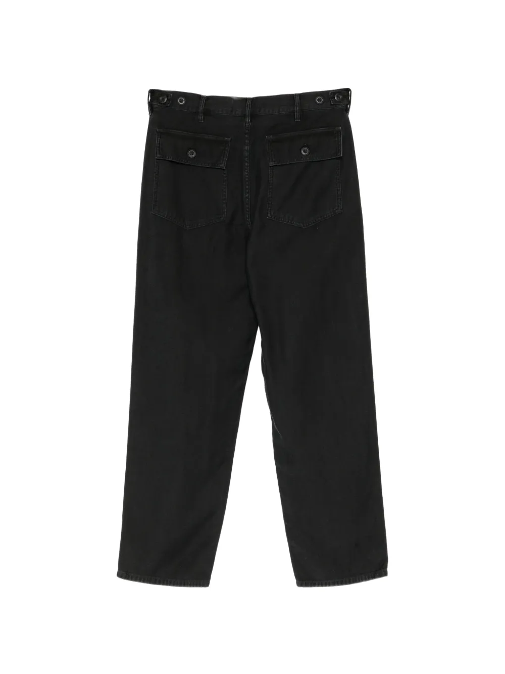 Nili Lotan patch-pocket straight-leg jeans Zwart