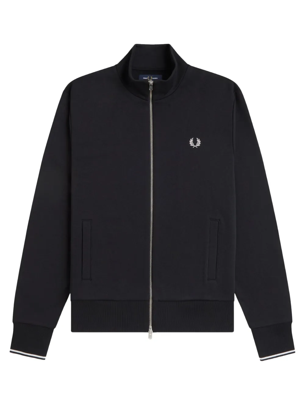 Fred Perry Laurel Wreath zip-up sweatshirt Zwart