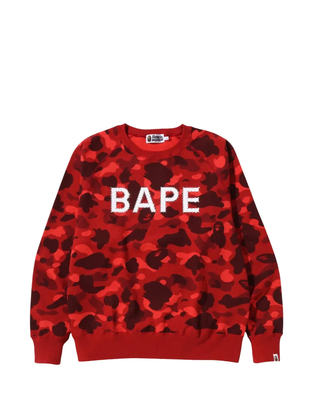 A BATHING APE® Color Camo crystal-embellished sweater - Red