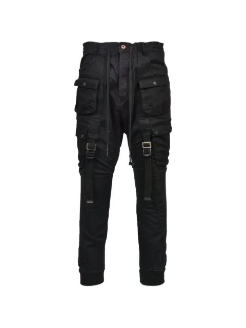 D HYGEN hard-wash cargo pants