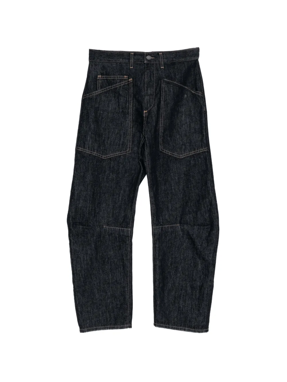 Nili Lotan patch-pocket straight-leg jeans Zwart