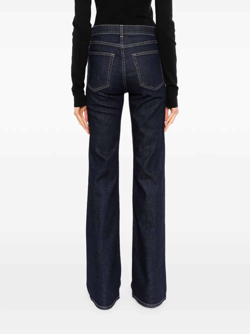 Nili Lotan high-waisted flared jeans Blauw