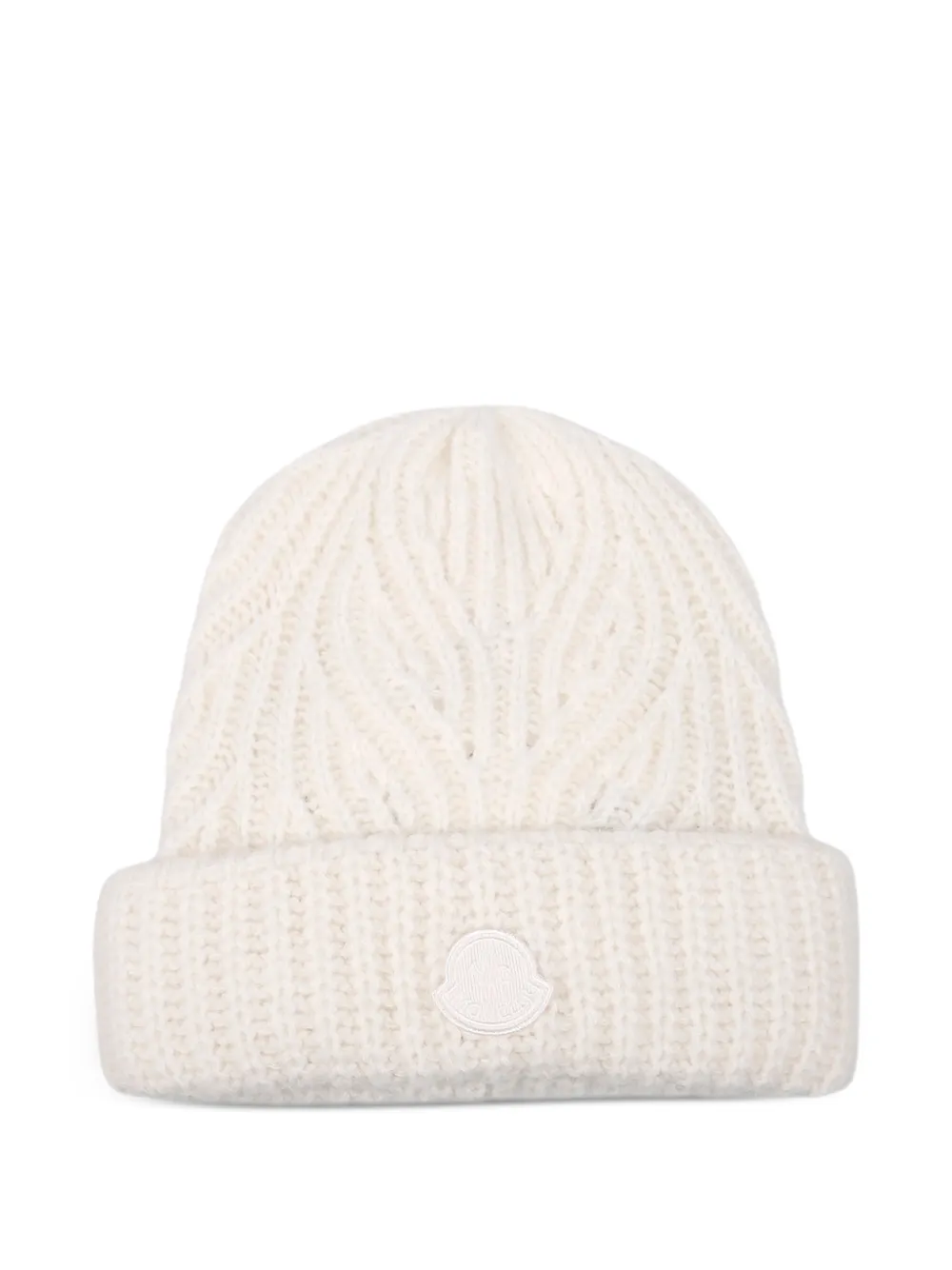 Moncler alpaca & wool blend beanie Wit