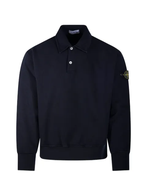 Stone Island 6100054 tubular cotton fleece sweatshirt