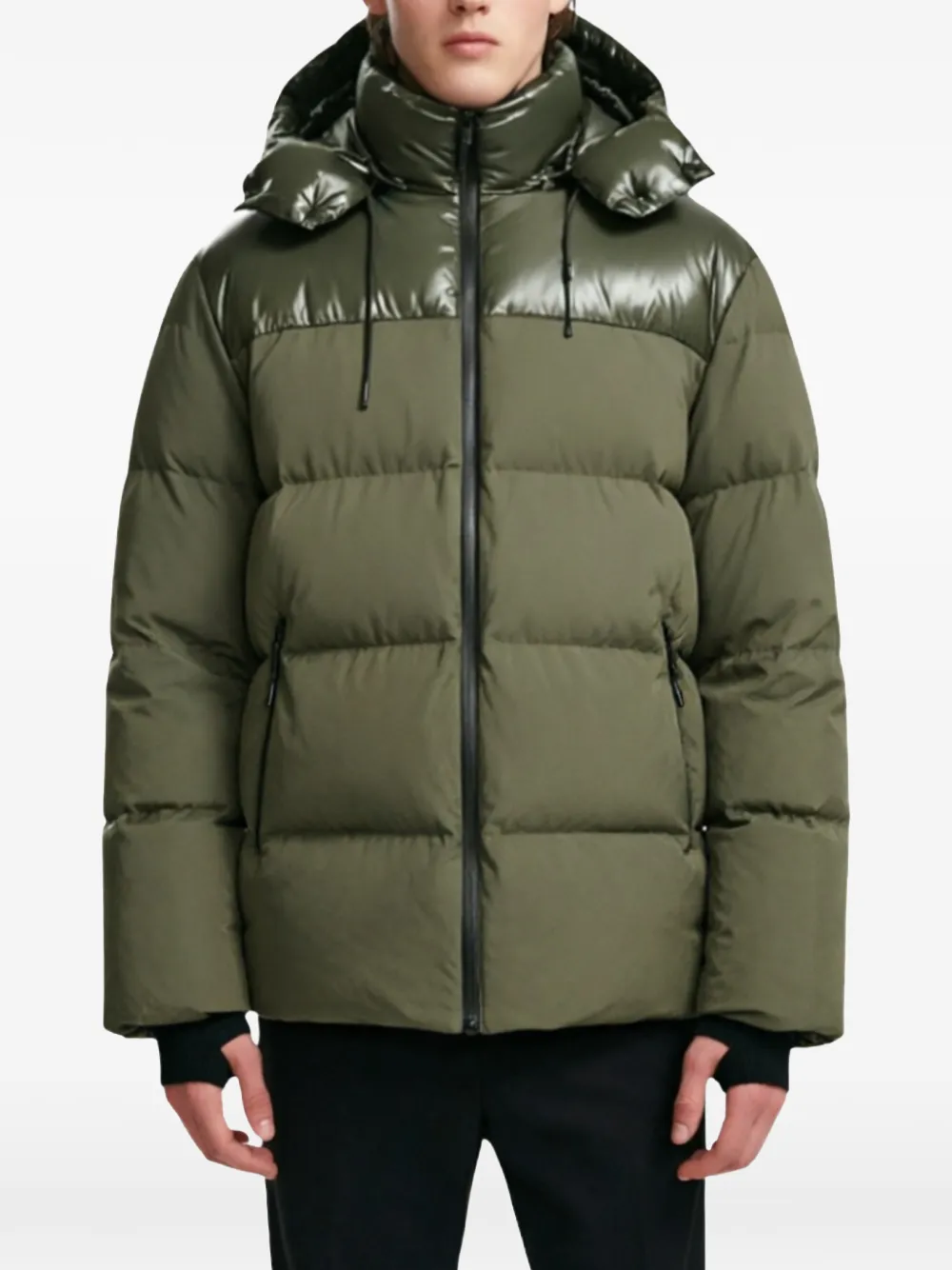 RUDSAK Larry hooded puffer jacket - Green