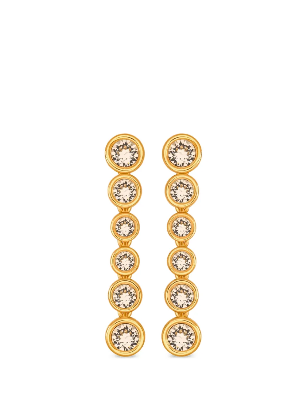 Oscar de la Renta crystal drop earrings - Oro