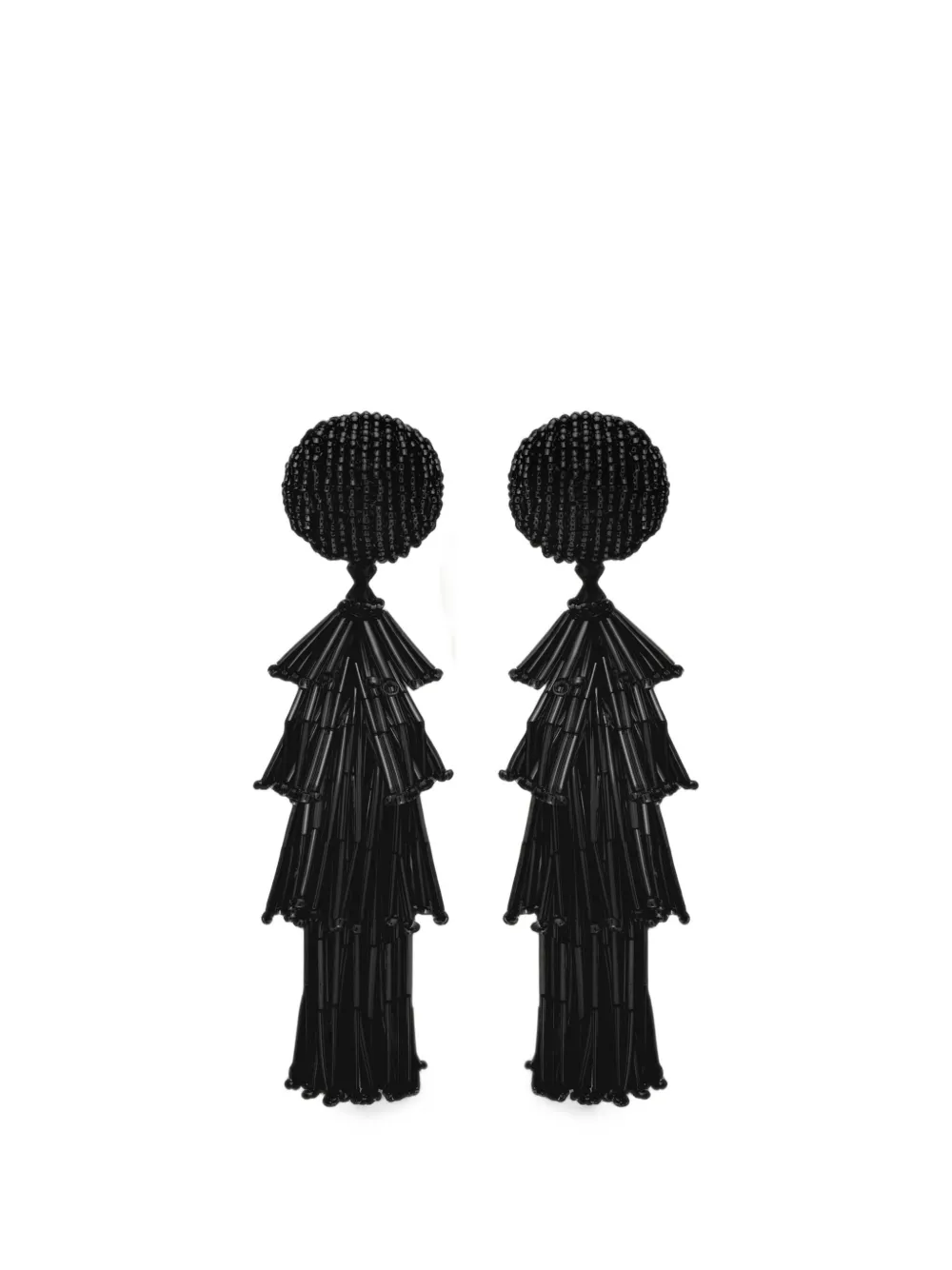 Oscar de la Renta Orecchini con nappa - Nero