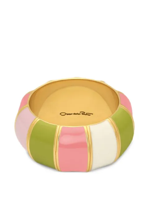 Oscar de la Renta anillo con eslabón esmaltado
