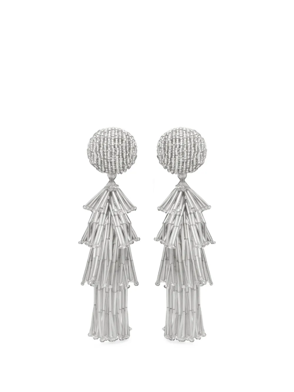 Oscar de la Renta Orecchini con nappa - Argento