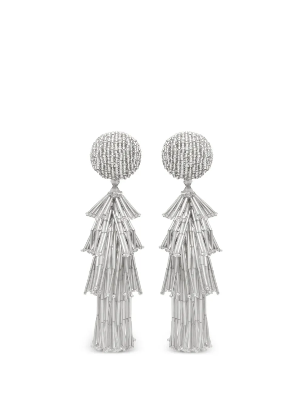 Oscar de la Renta Orecchini con nappa - Argento