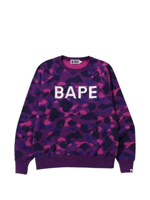 A BATHING APE® Maglione Color Camo decorato con cristalli