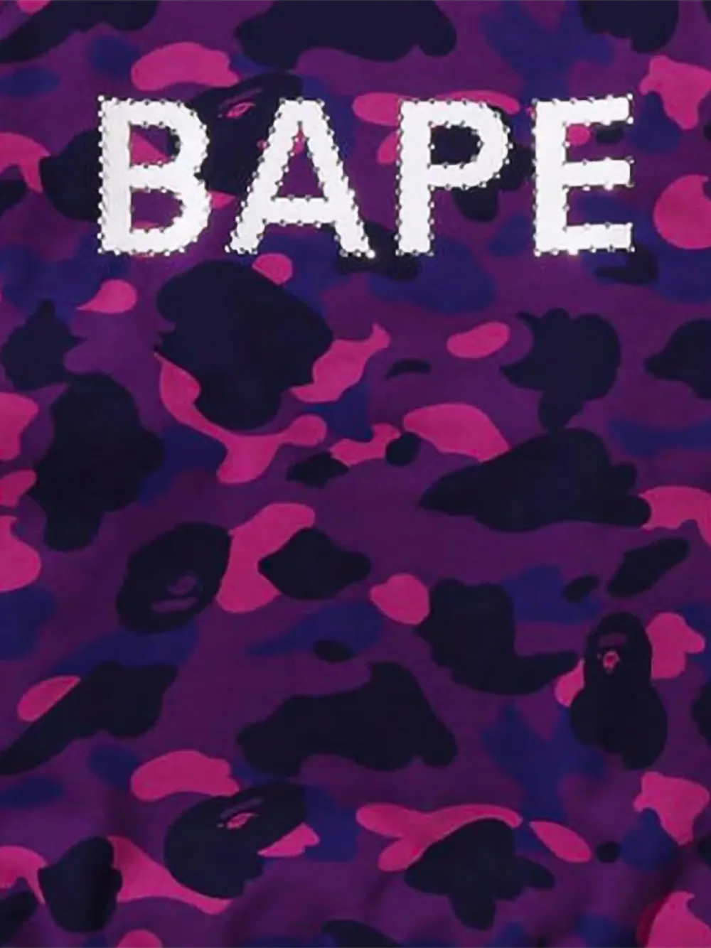 A BATHING APE Color Camo crystal-embellished sweater Paars