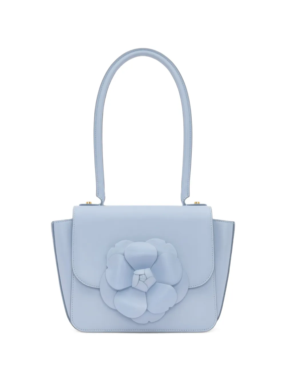 Oscar de la Renta Borsa a spalla TRO con applicazione floreale - Blu