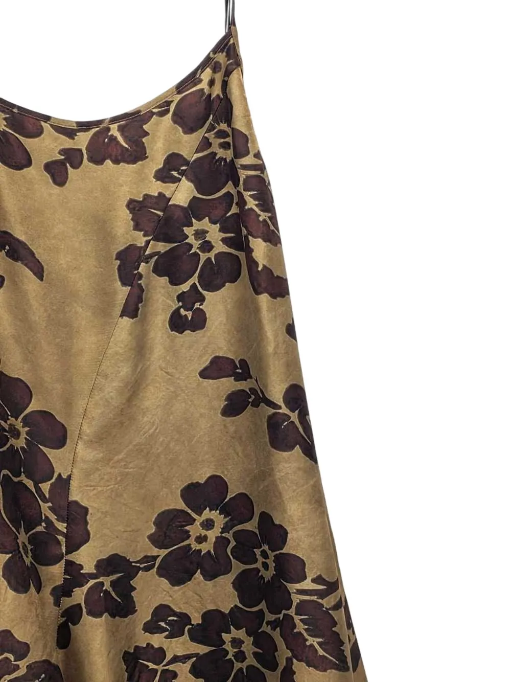 Uma Wang floral-print asymmetric-hem dress Beige