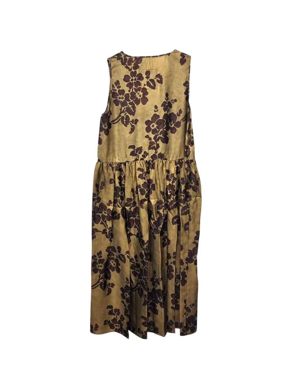 Uma Wang Ardal floral-print dress Beige