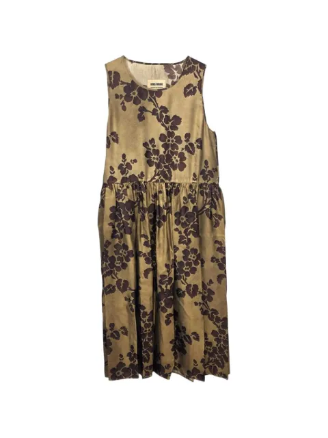 Uma Wang vestido Ardal con estampado floral