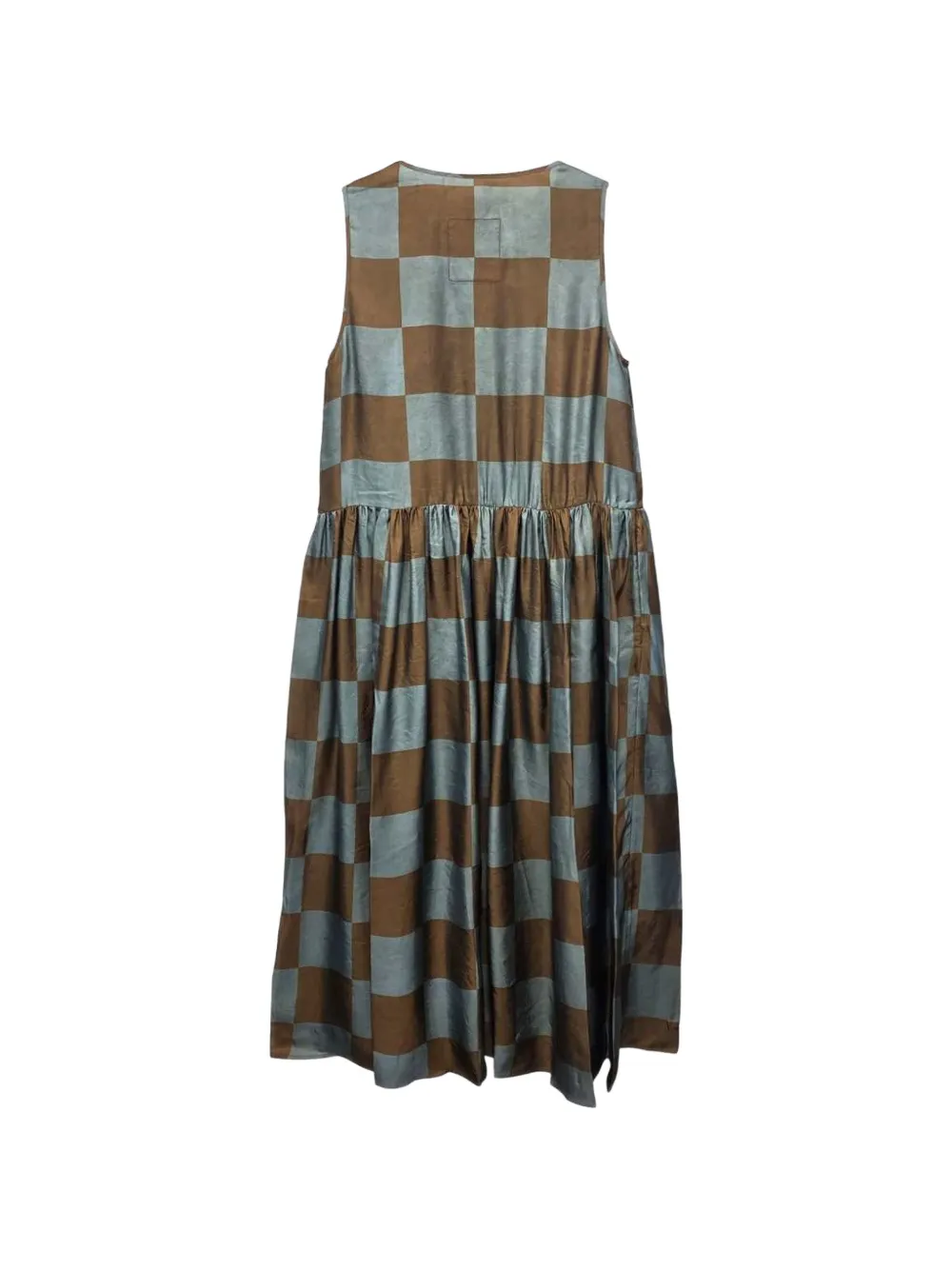 Uma Wang Ardal checkered dress Bruin
