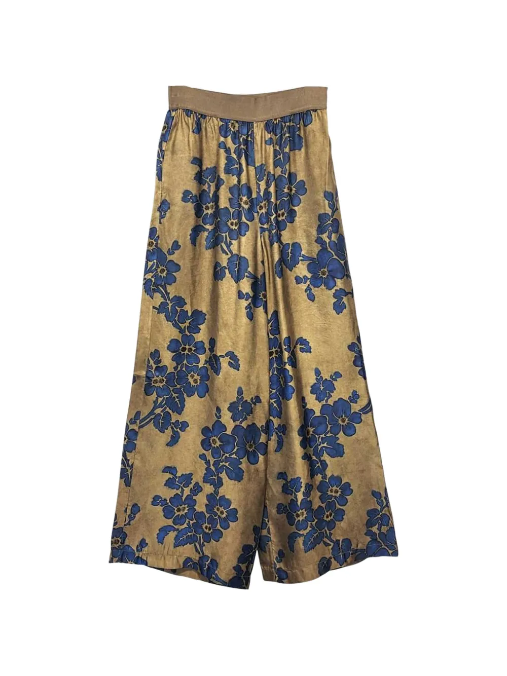 Uma Wang Pansy floral-print trousers - Nude