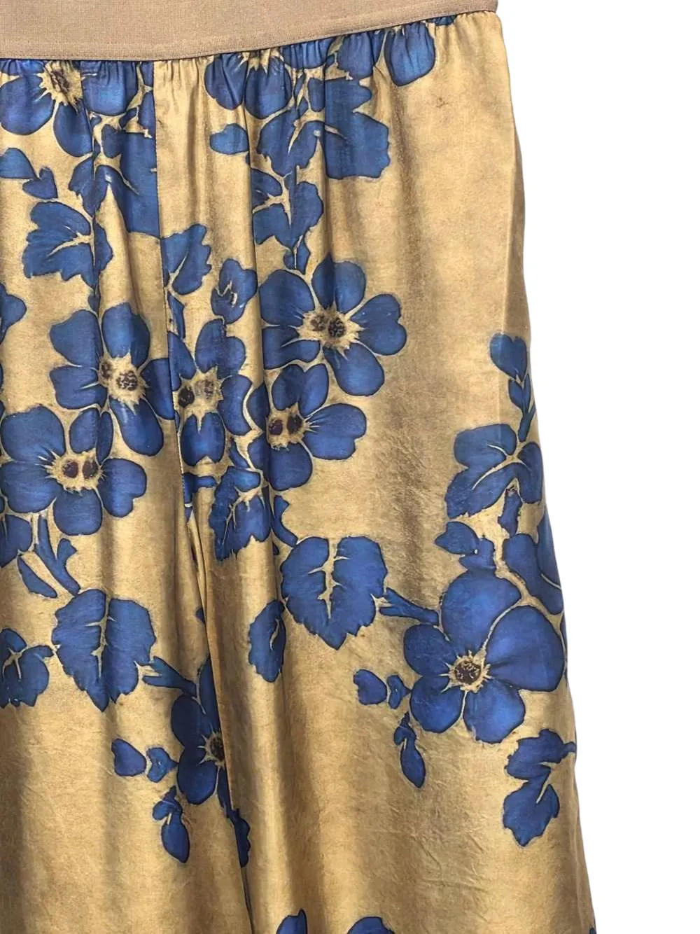 Uma Wang Pansy floral-print trousers Beige