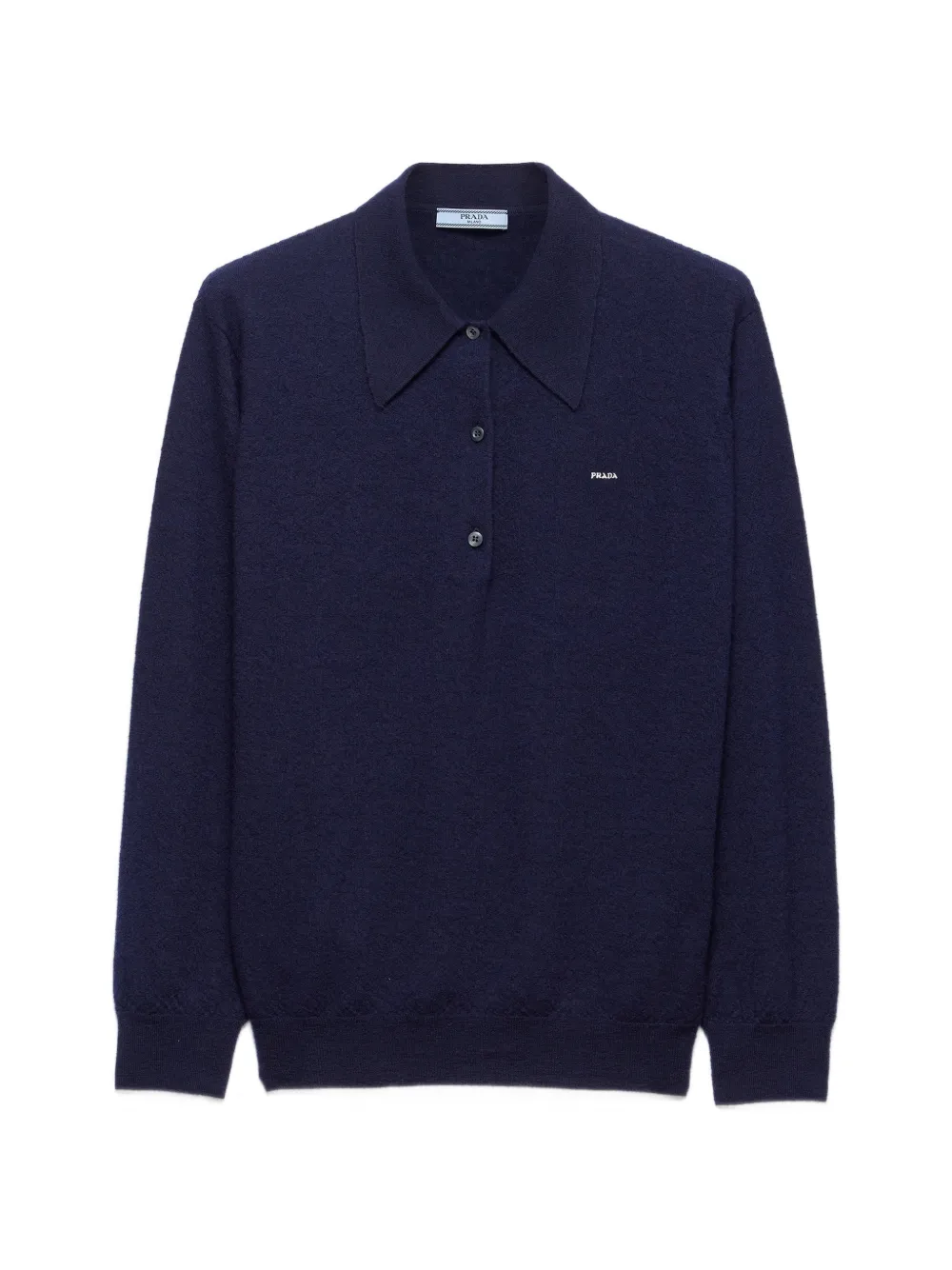 Prada Cashmere polo sweater - Blu