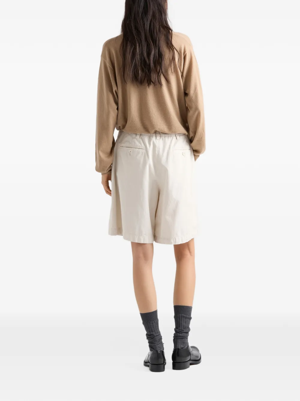 Prada cashmere polo sweater Beige