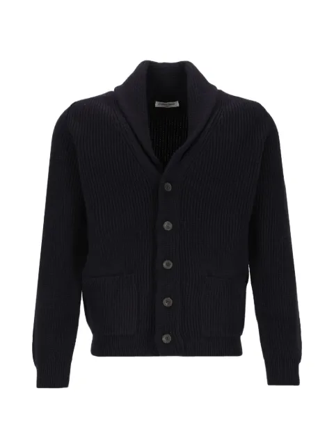 Al Duca D’Aosta 1902 ribbed-knit shawl-collar cardigan