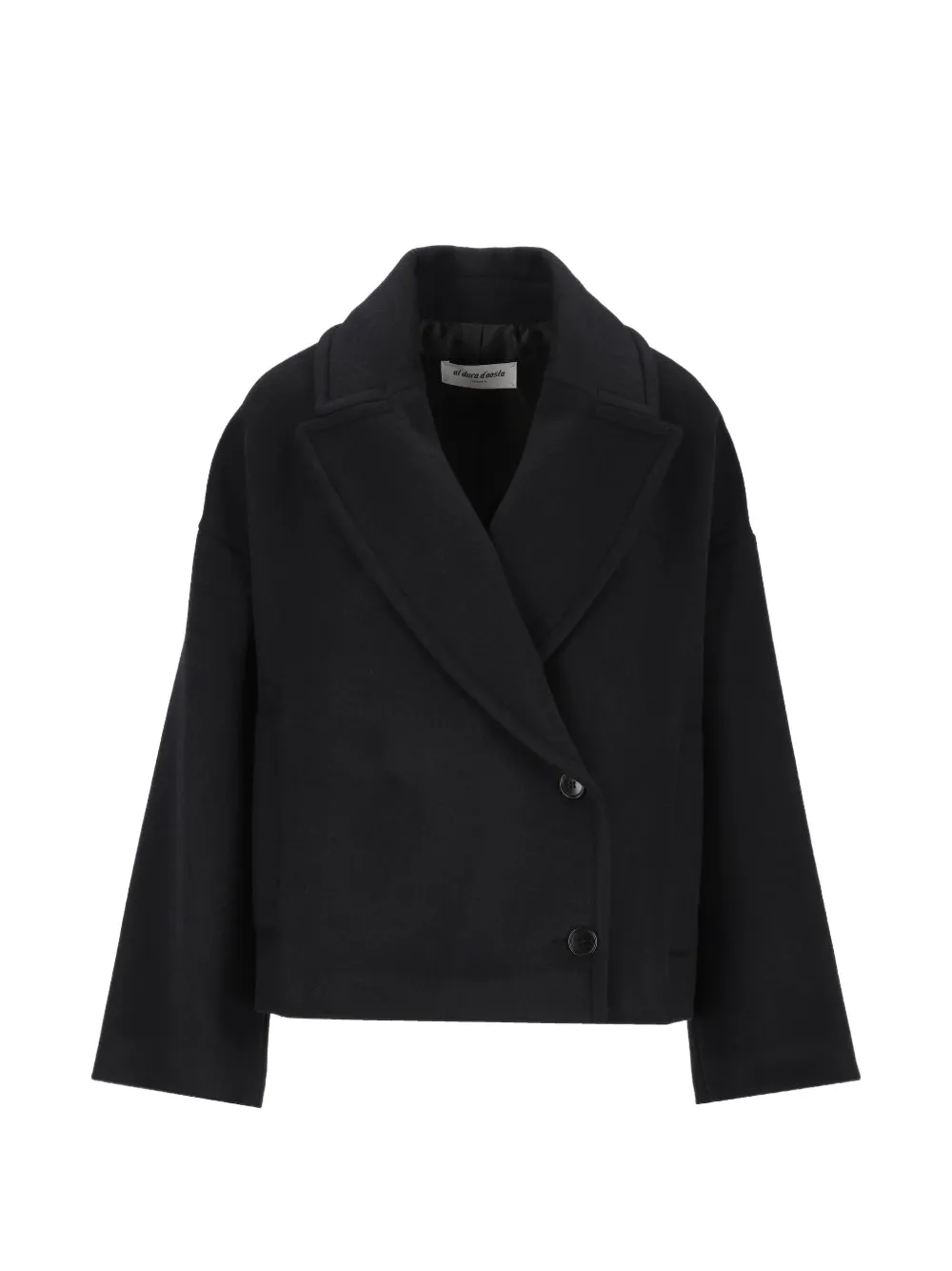 Al Duca D’Aosta 1902 double-breasted peaked-lapel coat - Black