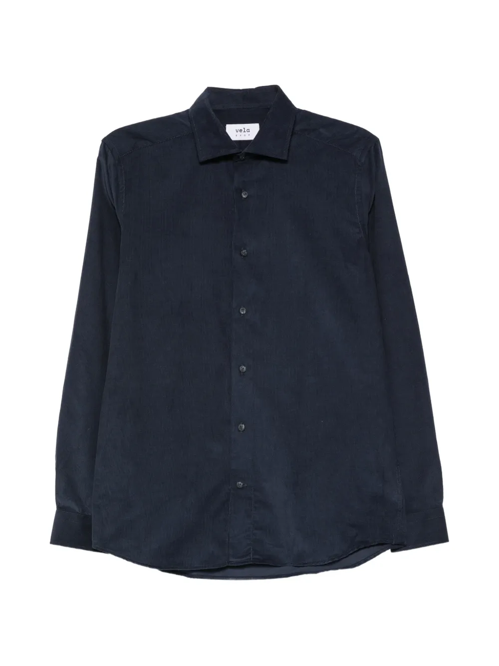 VELA SHOP corduroy-effect long-sleeve shirt - Blu
