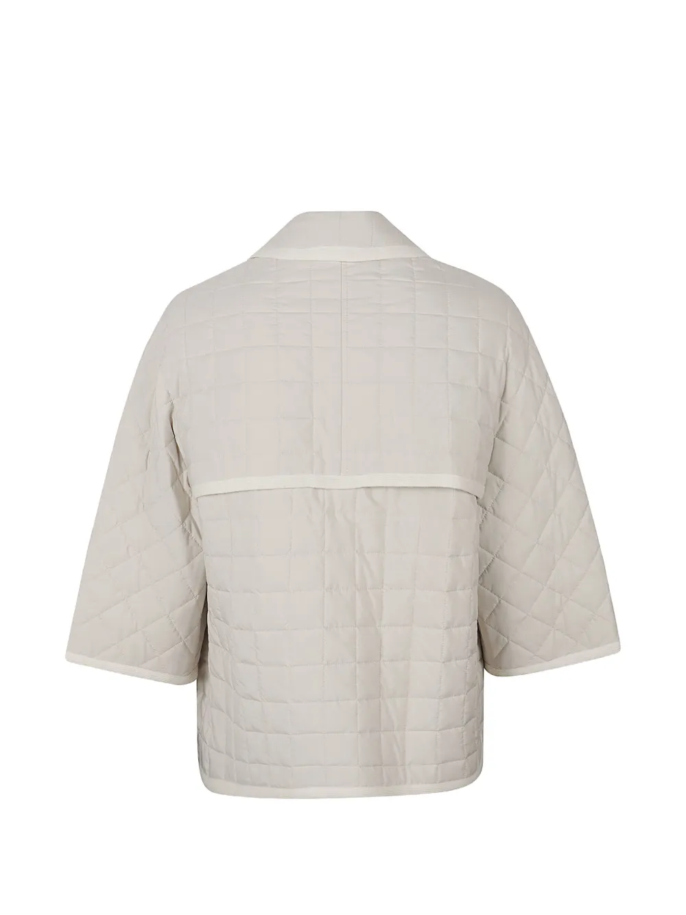 Fabiana Filippi quilted three-quarter sleeve jacket Wit