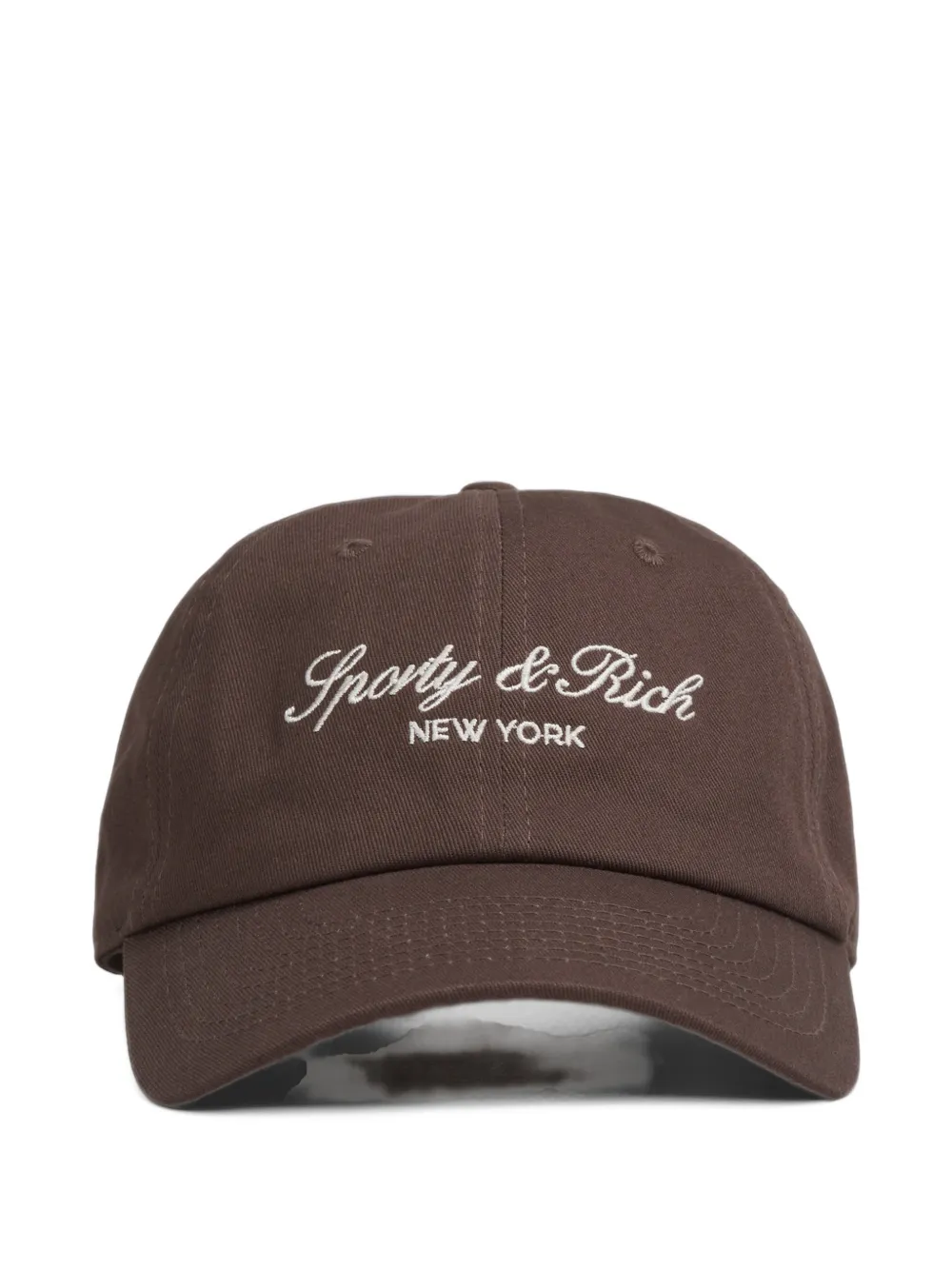 Sporty & Rich Maeve Vendome Script baseball cap - Braun