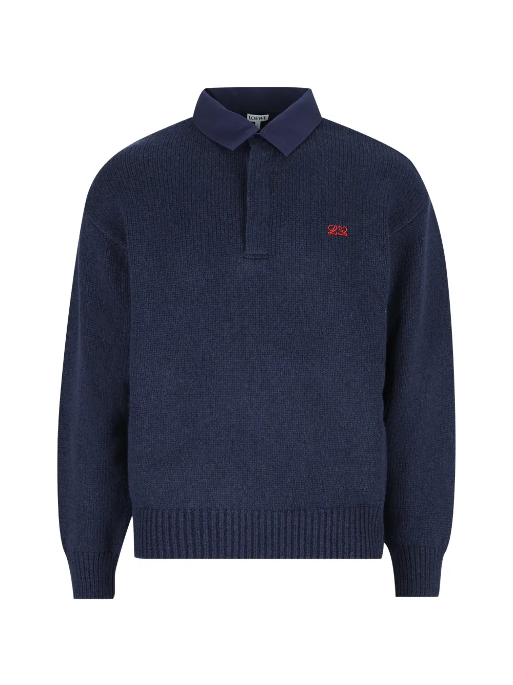LOEWE Polo sweater in wool - Blue
