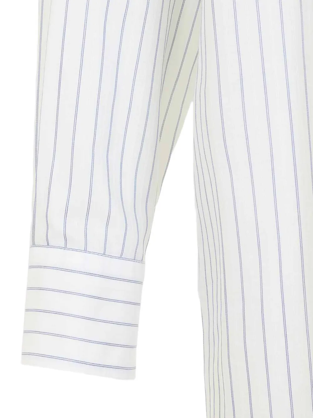 MM6 Maison Margiela pinstripe zip-detail shirt Wit