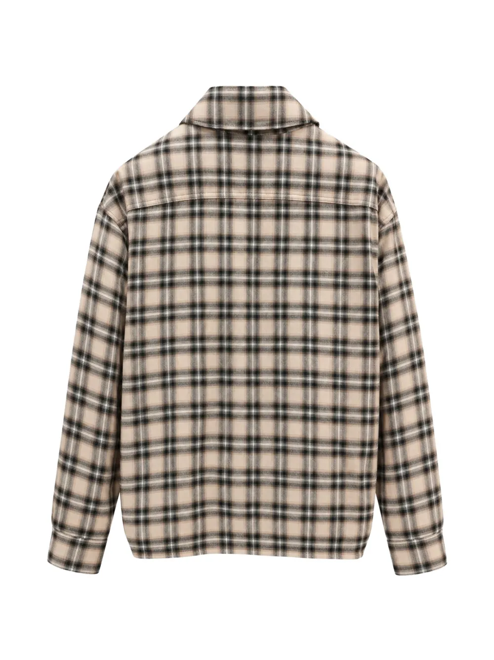 Song For The Mute Geruit jack met opgestikt detail Beige