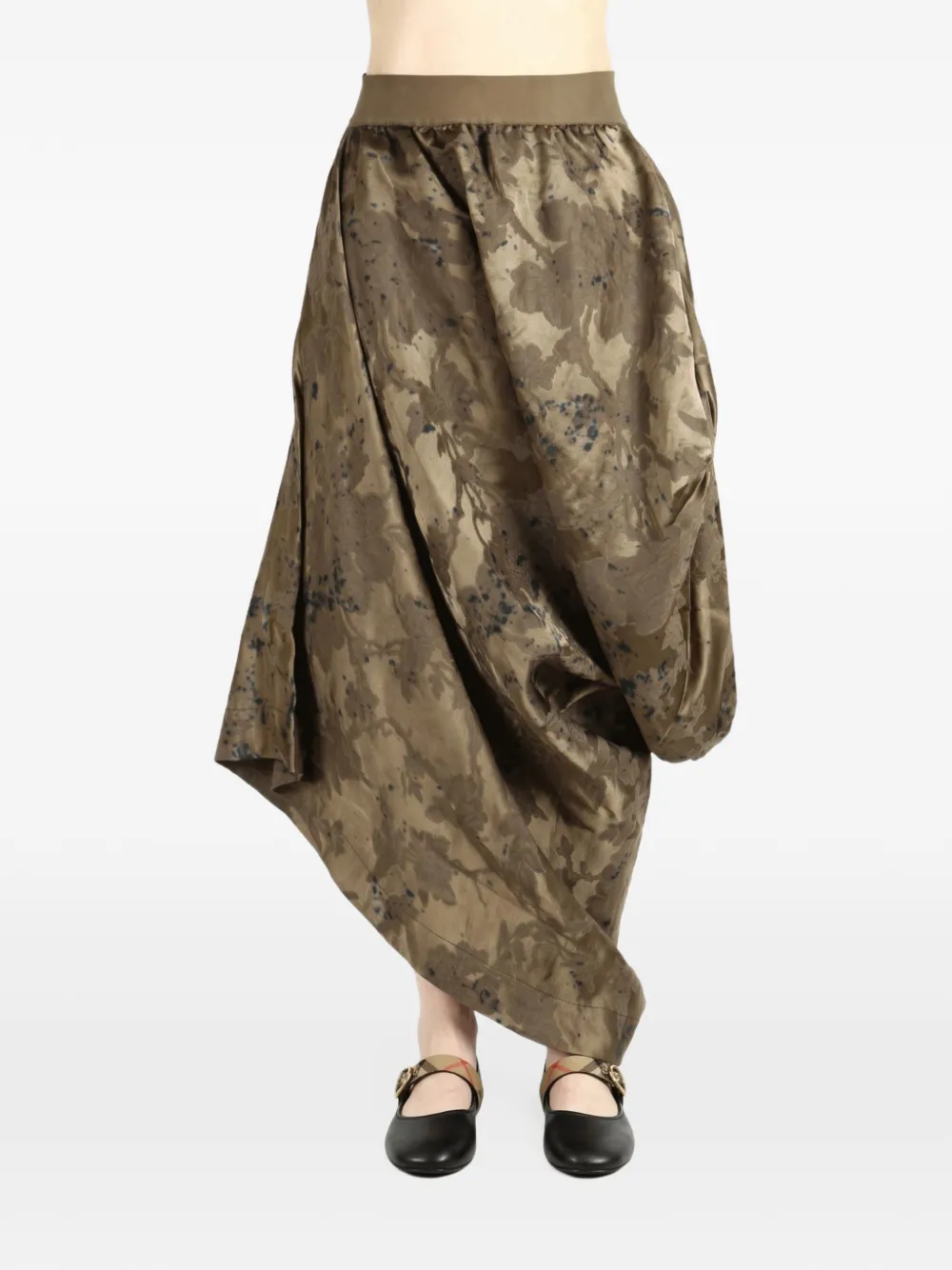 Uma Wang Asymmetrische rok Bruin
