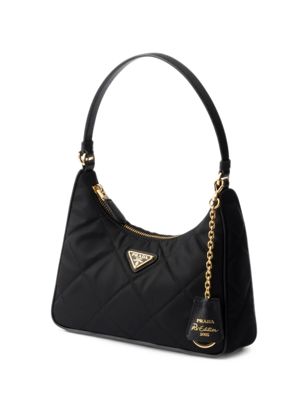 Prada Re-Edition 2005 Re-Nylon quilted mini-bag Zwart